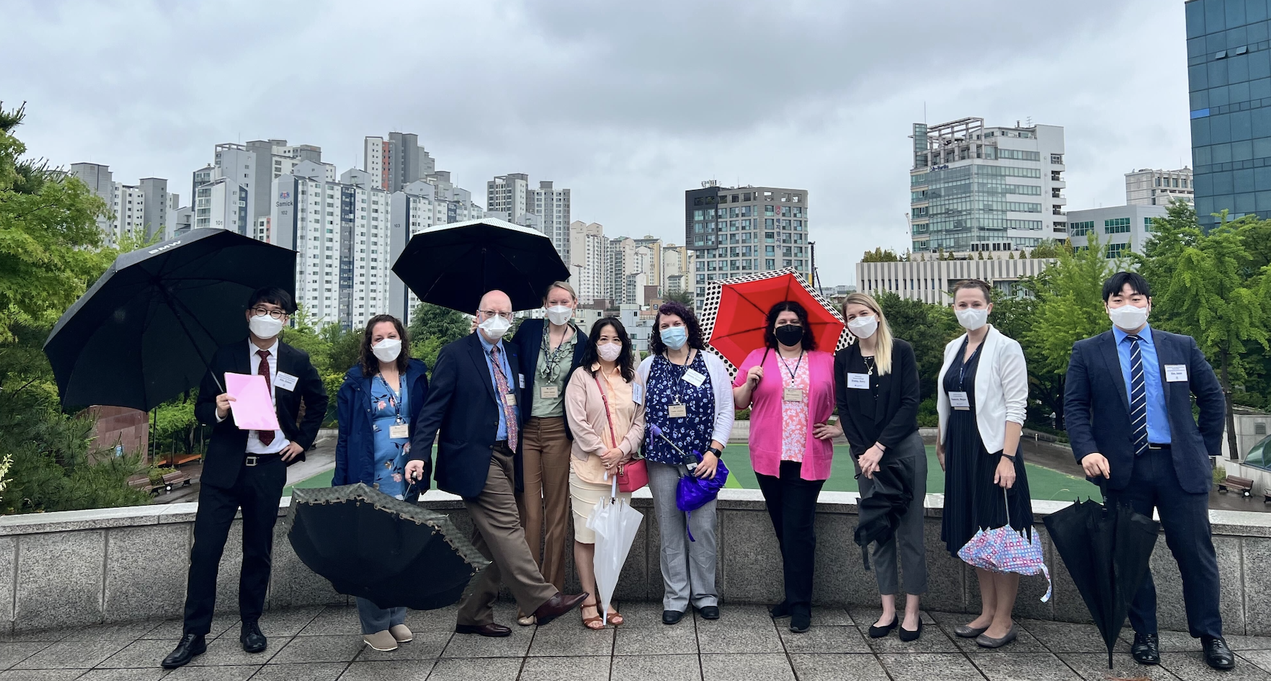 Fulbright group photo at Sogang University in Seoul